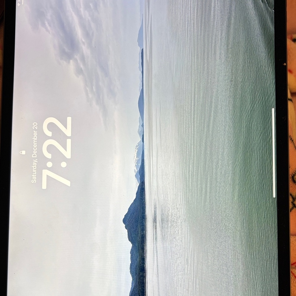 Apple Tablet with Black and Silver Design